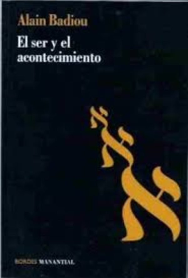 El ser y el acontecimiento