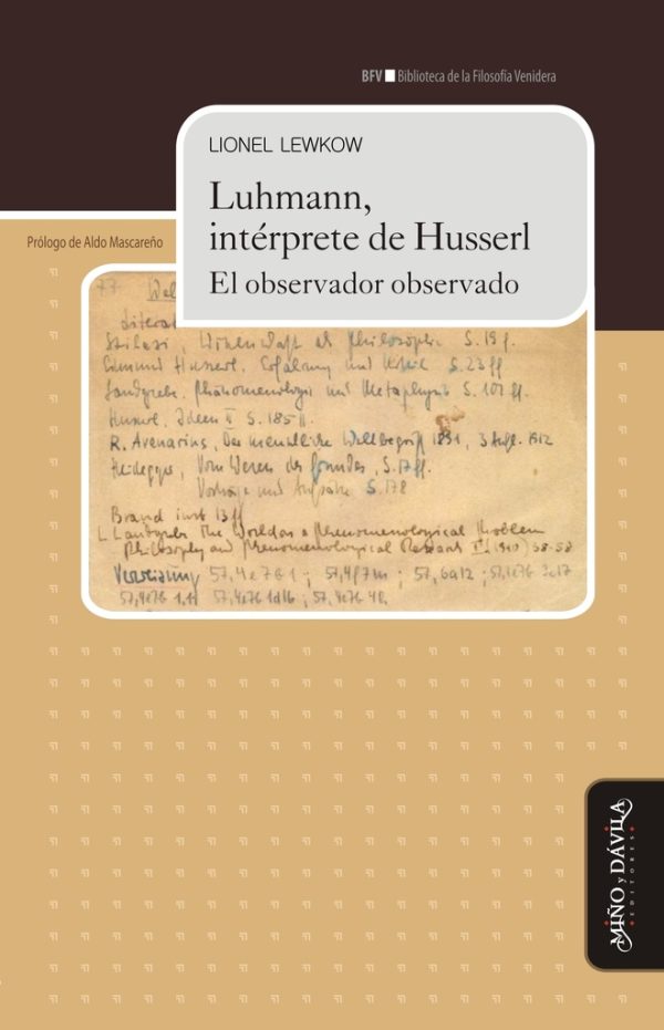 Luhman, intérprete de Husserl