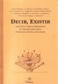Decir, existir