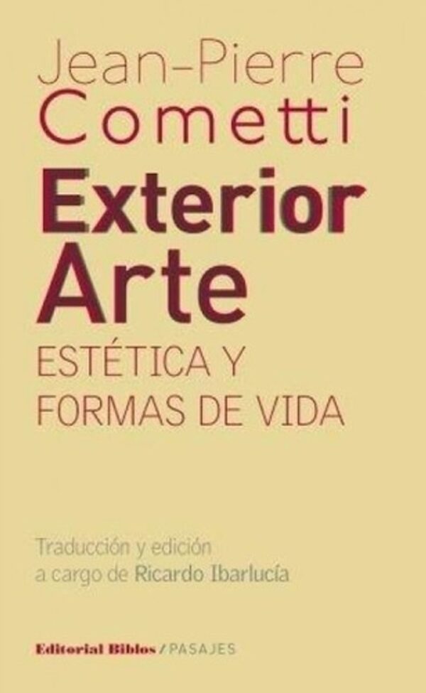 9789876910729.jpg Exterior Arte. Estética y formas de vida