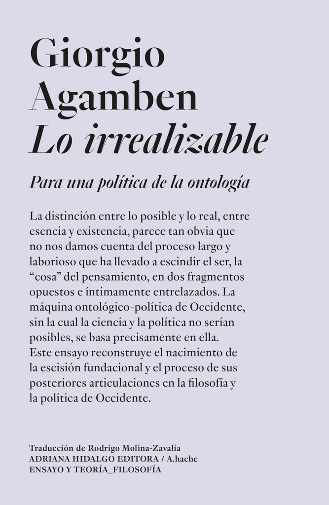 LO IRREALIZABLE